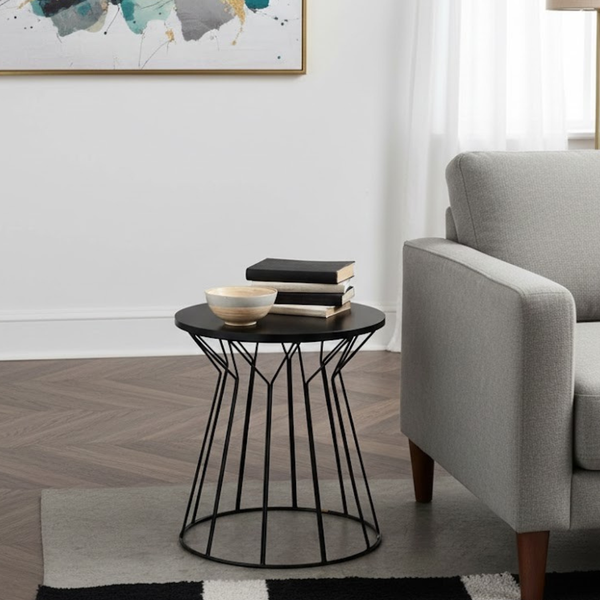 طقطوقة أوركيدا HAG-059 – تصميم عصري من حديد ستيل 50×50 بارتفاع 55 سم