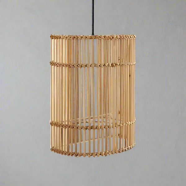 نجفة بامبو طبيعي صغيرة بتصميم راقٍ يناسب جميع المساحات