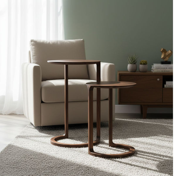 تربيزة جانبية خشب كونتر بدهان أوستر – موديل CHW-064