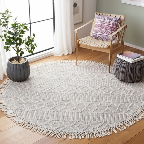 سجاد صوف هاند ميد – تصميم راقي HAZ-087 متوفر بجميع المقاسات