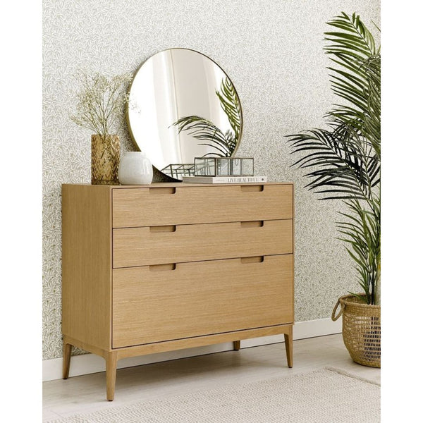 وحدة أدراج جانبية CHW-007 – خشب كونتر × أرجل موسكي بدهان دوكو + أوستر