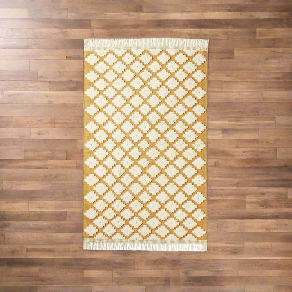 سجادة هاند ميد من الصوف الخالص - 200x150cm - LUS-274