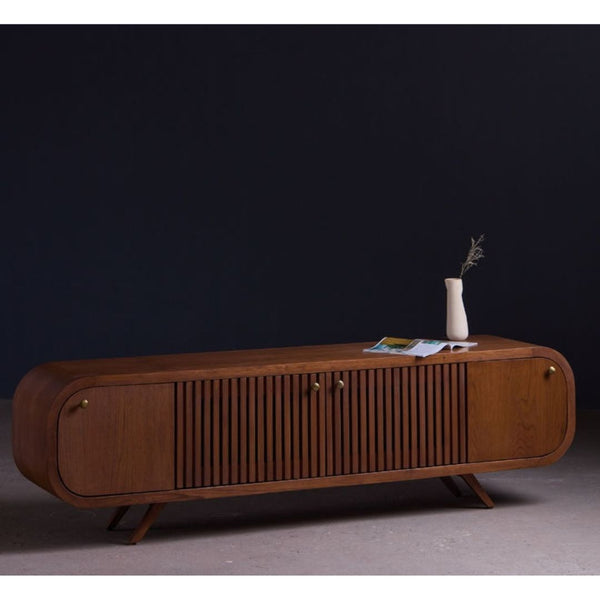 وحدة تلفزيون خشب كونتر بقشرة أرو طبيعي – موديل CHW-152 من أوسكار فرنتشر