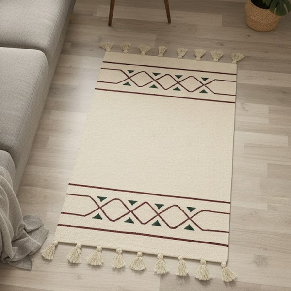 سجاد هاند ميد صوف طبيعي 100% منسوج يدويًا - KIM-003