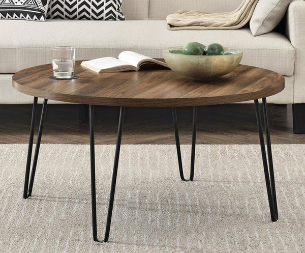 ايمي ترابيزة قهوة 100 * 100 خشب و استيل