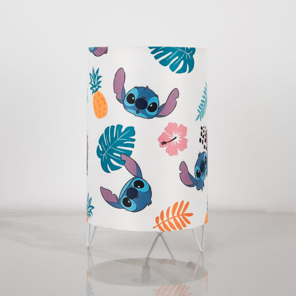 أباجورة مودرن WDD-025 – تصميم فاخر من شاسيه حديد وطبقة فاكيوم مقاومة للحرارة مع قماش مطبوع أنيق