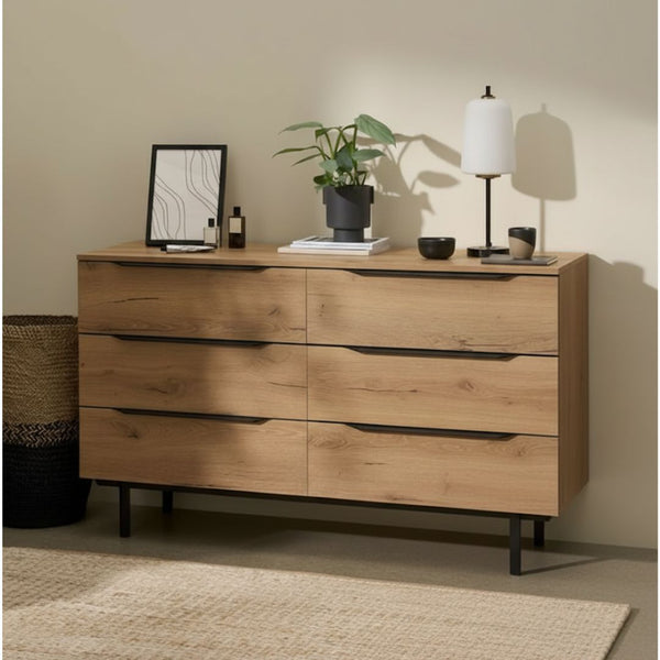 وحدة أدراج جانبية CHW-035 – خشب كونتر × أرجل موسكي بدهان دوكو + أوستر