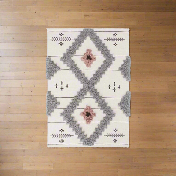 سجادة هاند ميد من الصوف الخالص - 200x150cm - LUS-232