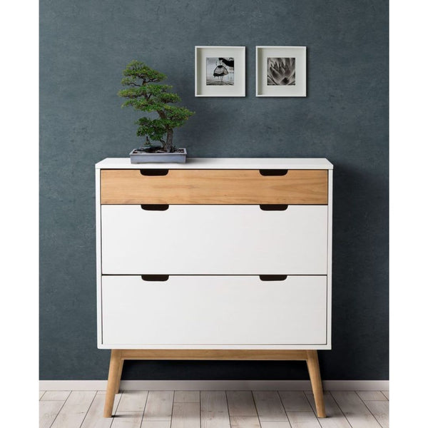 وحدة أدراج جانبية CHW-017 – خشب كونتر × أرجل موسكي بدهان دوكو + أوستر