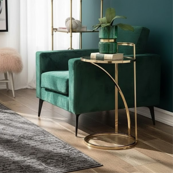 طقطوقة شاي HAG-058 – حديد ستيل بتصميم عصري 45×45 بارتفاع 55 سم