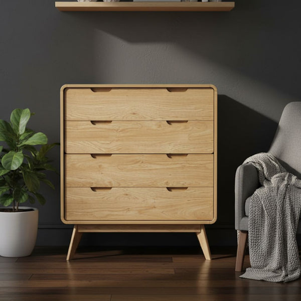 وحدة أدراج جانبية CHW-026 – خشب كونتر × أرجل موسكي بدهان دوكو + أوستر