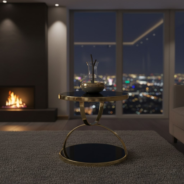 طقطوقة HAG-063 – تصميم عصري من حديد ستيل 45×45 بارتفاع 55 سم