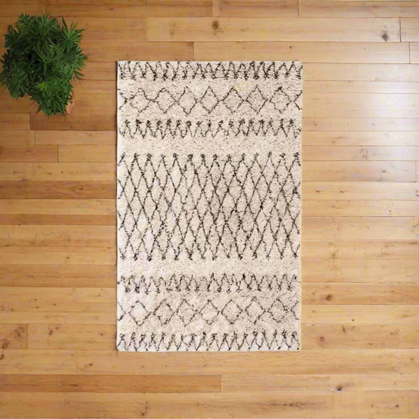 سجادة هاند ميد من الصوف الخالص - 200x150cm - LUS-258
