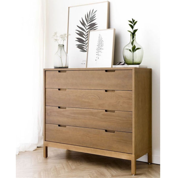 وحدة أدراج جانبية CHW-011 – خشب كونتر × أرجل موسكي بدهان دوكو + أوستر