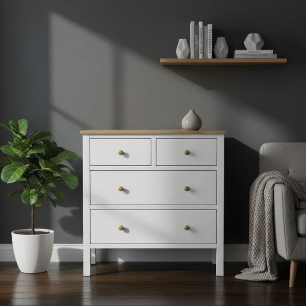 وحدة أدراج جانبية CHW-028 – خشب كونتر × أرجل موسكي بدهان دوكو + أوستر