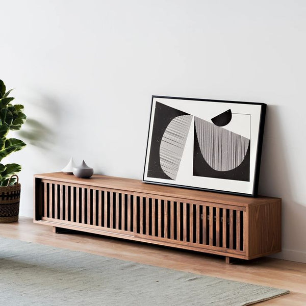 وحدة تلفزيون خشب كونتر بقشرة أرو طبيعي – موديل CHW-155 من أوسكار فرنتشر