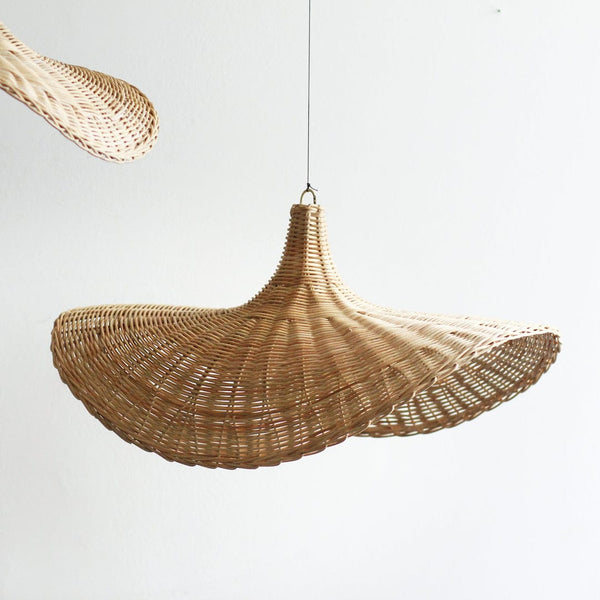 نجفة بامبو طبيعي هاند ميد بتصميم عصري وجذاب