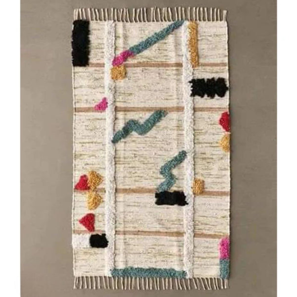 سجادة هاند ميد من الصوف الخالص - 200x150cm - LUS-224