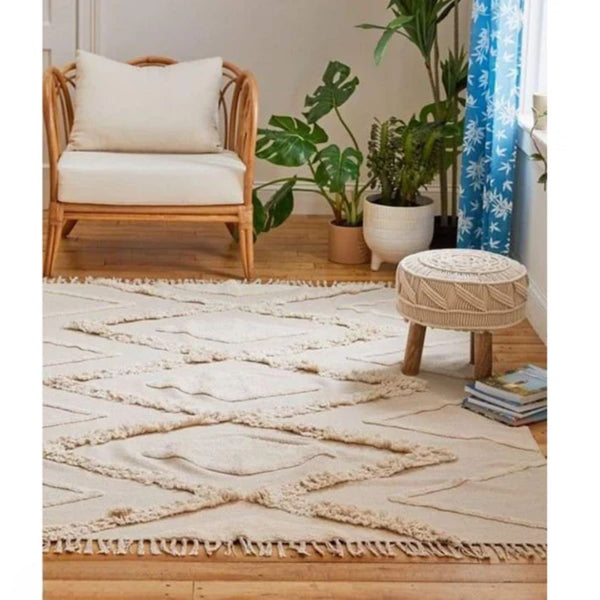 سجادة هاند ميد من الصوف الخالص - 200x150cm - LUS-225