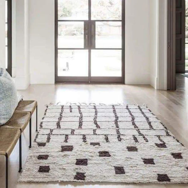 سجادة هاند ميد من الصوف الخالص - 200x150cm - LUS-252