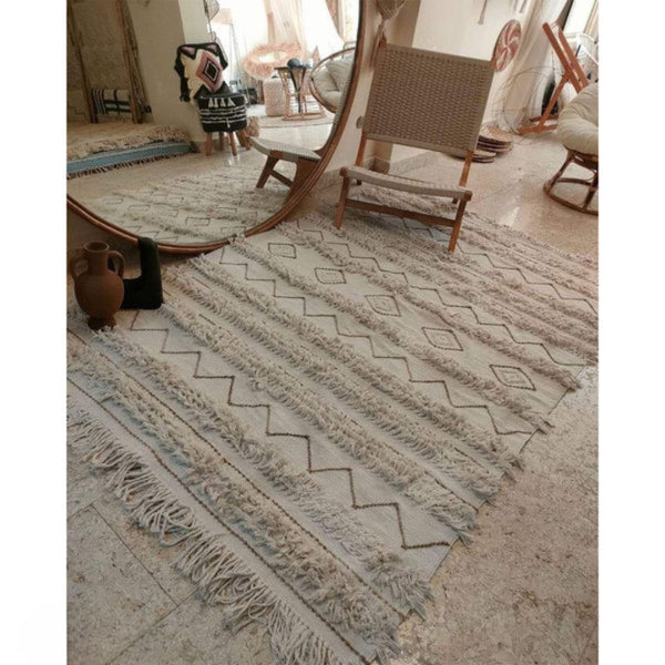 سجادة هاند ميد من الصوف الخالص - 200x150cm - LUS-157