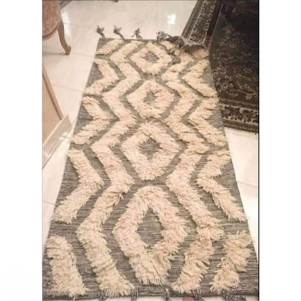 سجادة هاند ميد من الصوف الخالص - 80x150cm - LUS-184