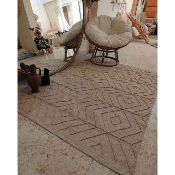 سجادة هاند ميد من الصوف الخالص - 200x150cm - LUS-158