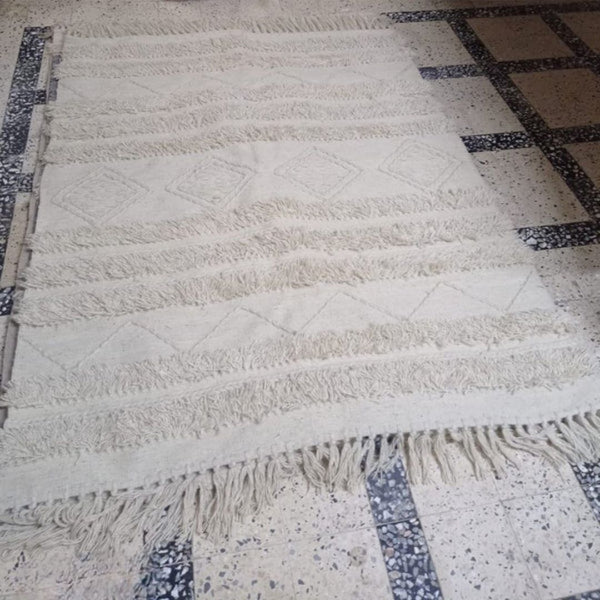 سجادة هاند ميد من الصوف الخالص - 200x150cm - LUS-159