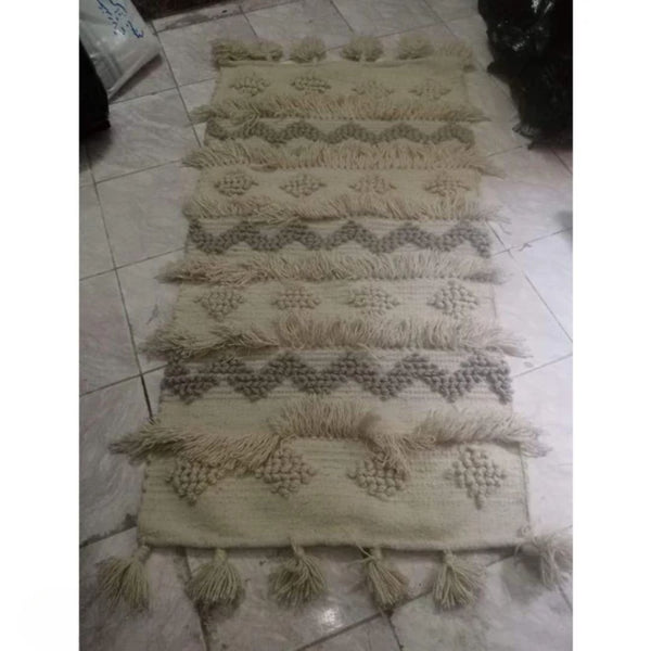 سجادة هاند ميد من الصوف الخالص - 80x150cm - LUS-194