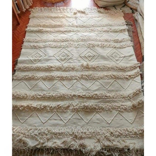 سجادة هاند ميد من الصوف الخالص - 200x150cm - LUS-164