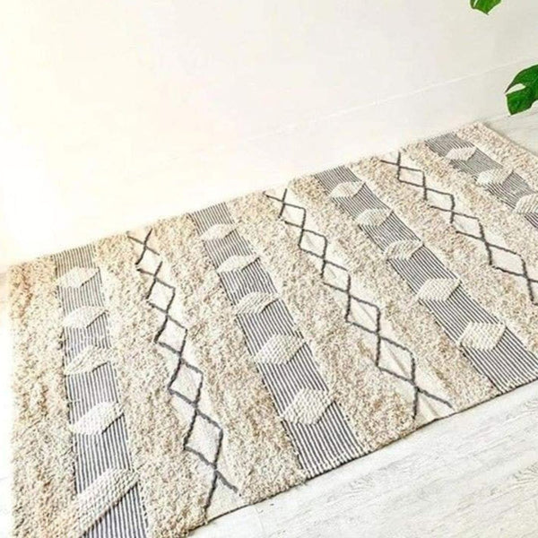 سجادة هاند ميد من الصوف الخالص - 80x150cm - LUS-234