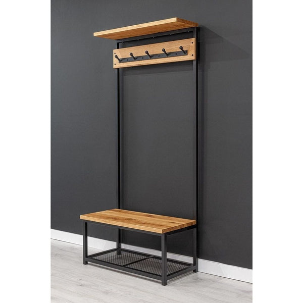 جزامة معدنية بسطح خشبي – تصميم مودرن عملي