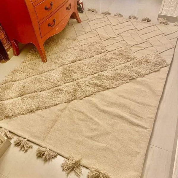 سجادة هاند ميد من الصوف الخالص - 200x150cm - LUS-172