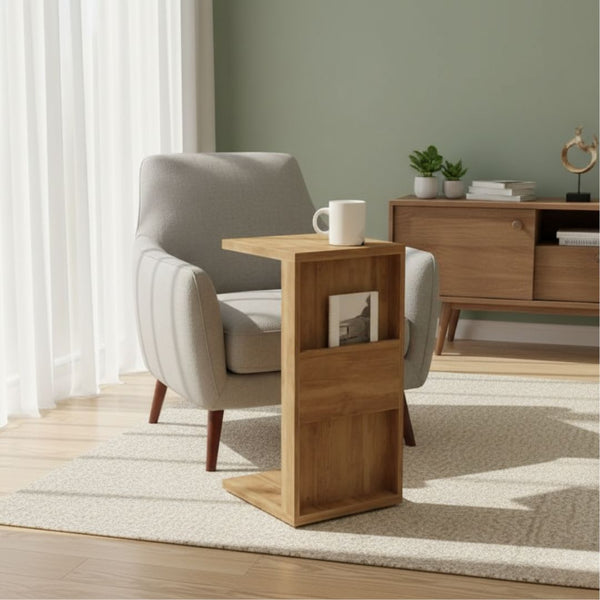 تربيزة جانبية خشب كونتر بدهان أوستر – موديل CHW-065