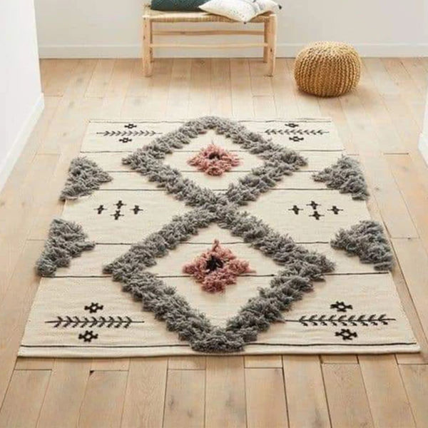 سجادة هاند ميد من الصوف الخالص - 200x150cm - LUS-272