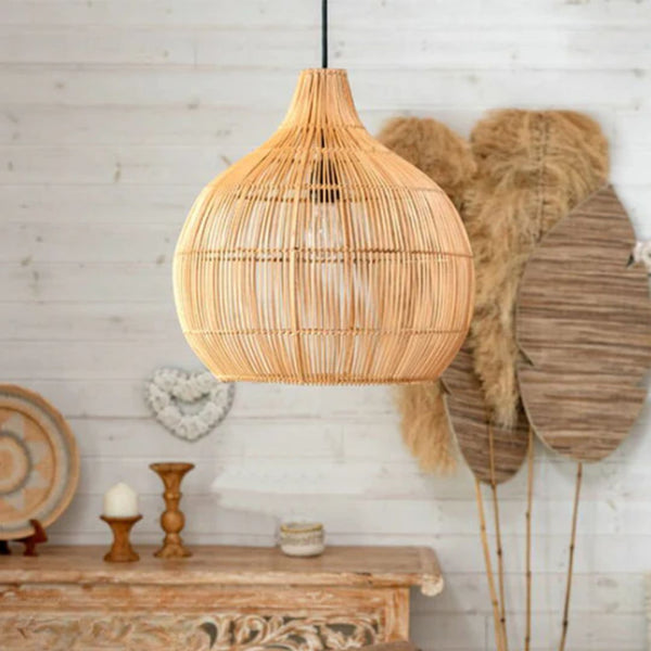 نجفة بامبو طبيعي بتصميم عصري فخم