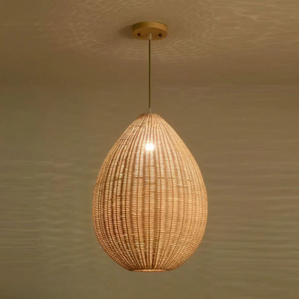 نجفة بامبو طبيعية بتصميم عصري وأنيق