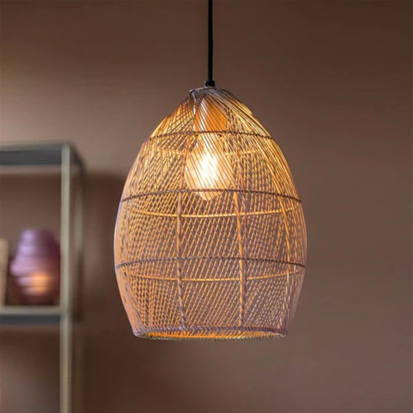 نجفة بامبو طبيعي بتصميم عصري وأنيق