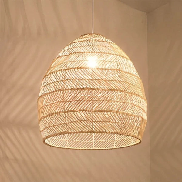 نجفة بامبو هاند ميد بتصميم طبيعي وأنيق