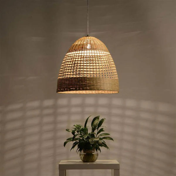 نجفة بامبو طبيعية بتصميم عصري وأنيق