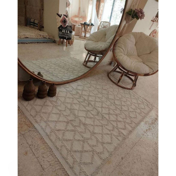 سجادة هاند ميد من الصوف الخالص - 200x150cm - LUS-154