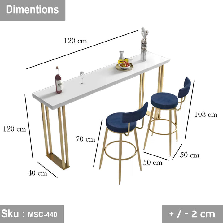 طقم بار رخام تركي  - MSC-440 - 103cmX50cm  - اوسكار رتان