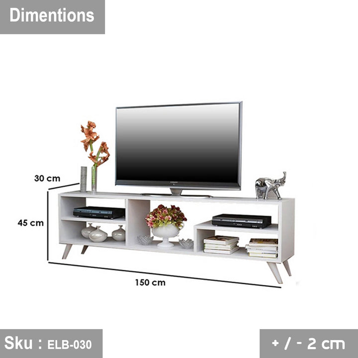 أوتيليا وحدة تليفزيون مع عدة ارفف   150 * 45 خشب MDF - اوسكار رتان