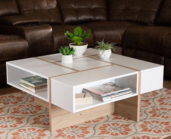 ترابيزة قهوة خشب MDF عالي الجودة - 80cmX80cm - ANT-141