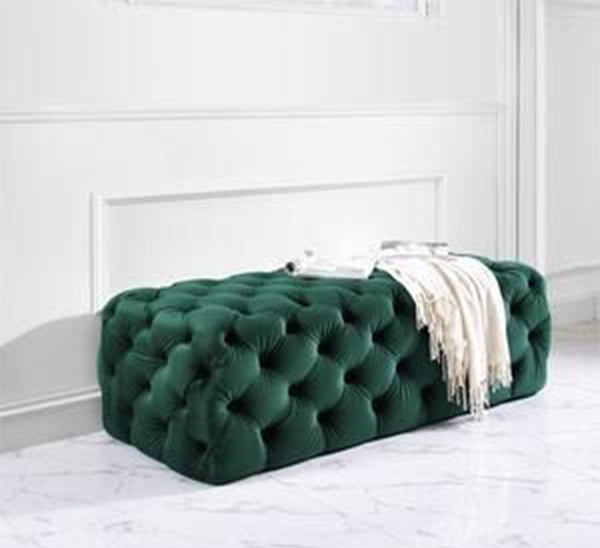 جولار بانكيت 130 * 50  قماش قطيفه   اخضر   - اوسكار رتان