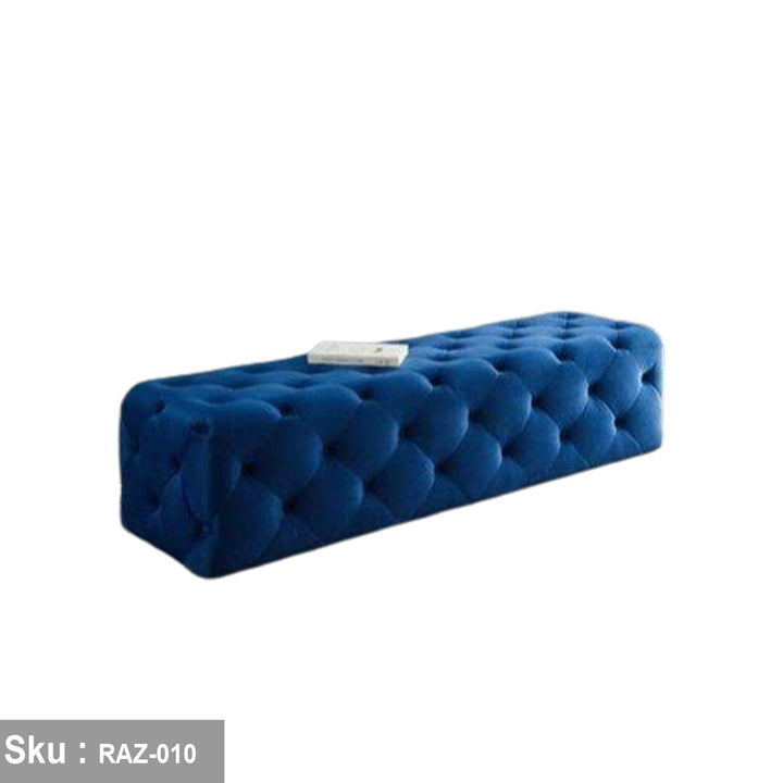 جولار بانكيت 130 * 50  قماش قطيفه   ازرق  - اوسكار رتان