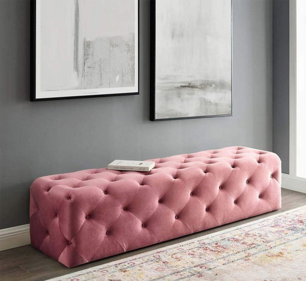 جولار بانكيت 130 * 50  قماش قطيفه   بينك - اوسكار رتان