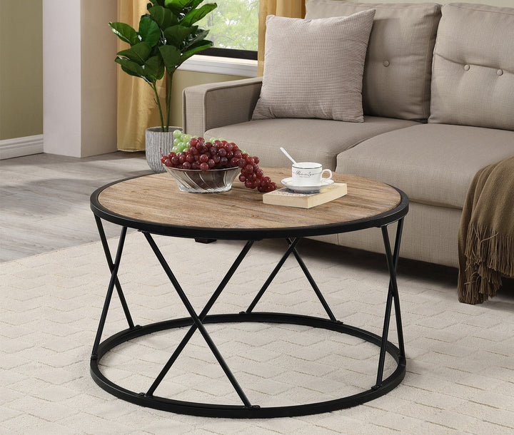 جيسيكا ترابيزة قهوة 80 * 80  خشب MDF - اوسكار رتان