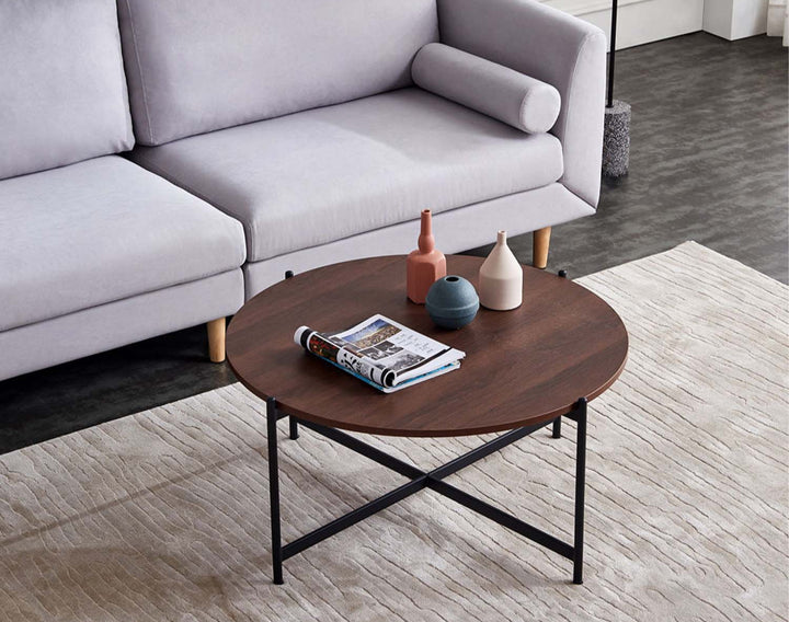 فولز  ترابيزة قهوة  80 * 45  خشب MDF - اوسكار رتان