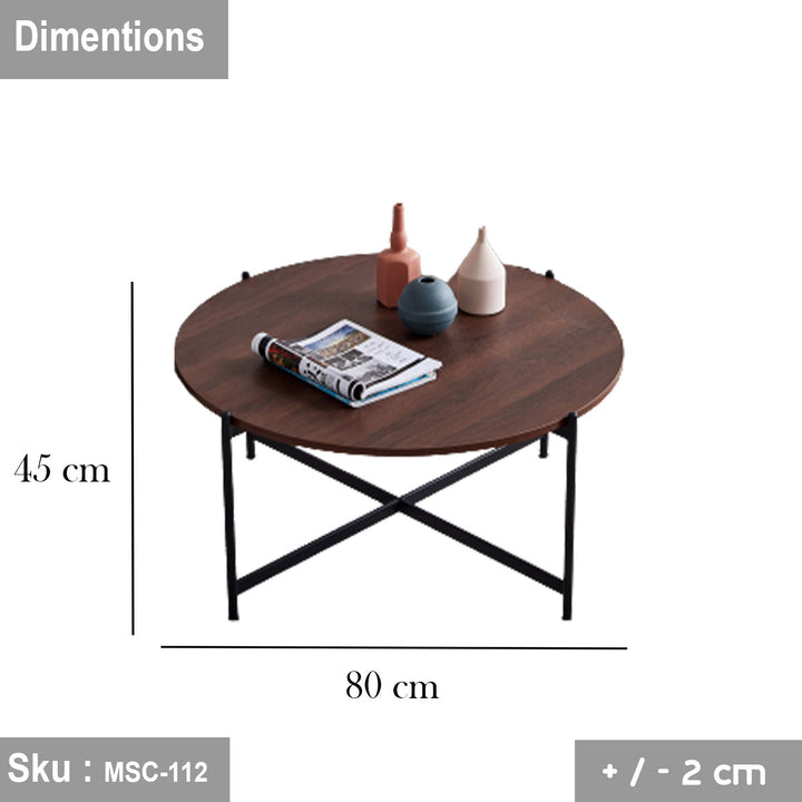 فولز  ترابيزة قهوة  80 * 45  خشب MDF - اوسكار رتان